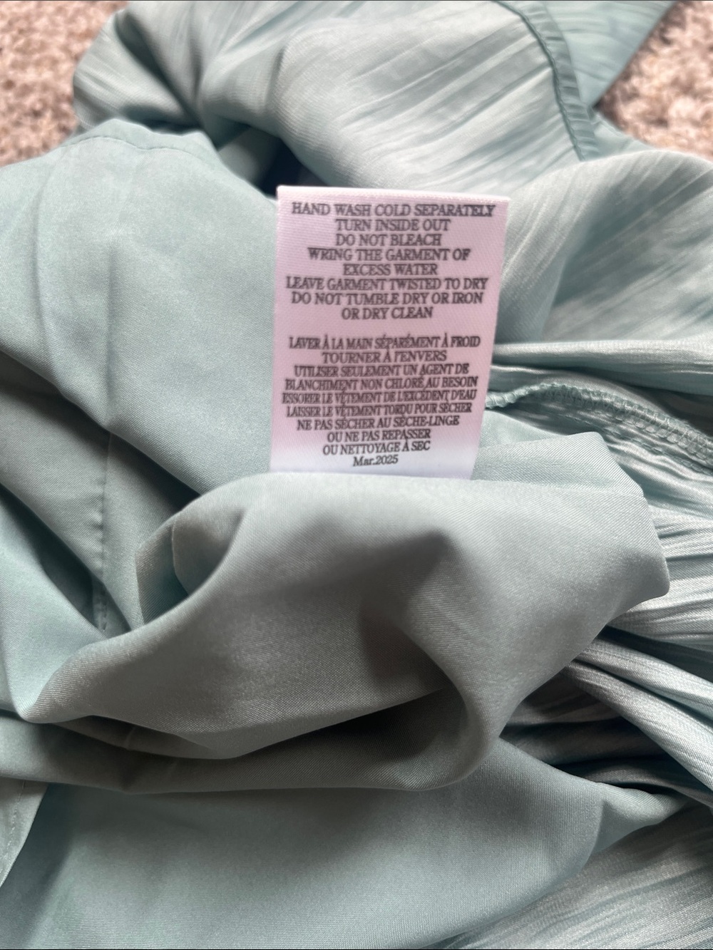 NWT Z Supply Fiore Satin Crop Tank | Size Small | Sea Pine - Picture 12 of 12
